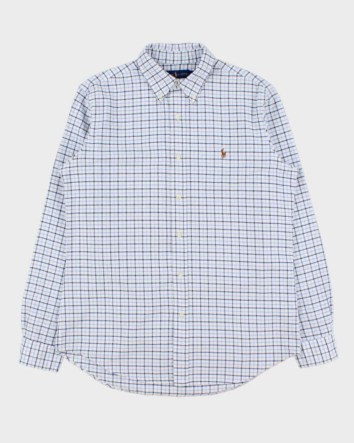 Vintage Ralph Lauren Classic Fit Checked Long Sleeve Shirt - M