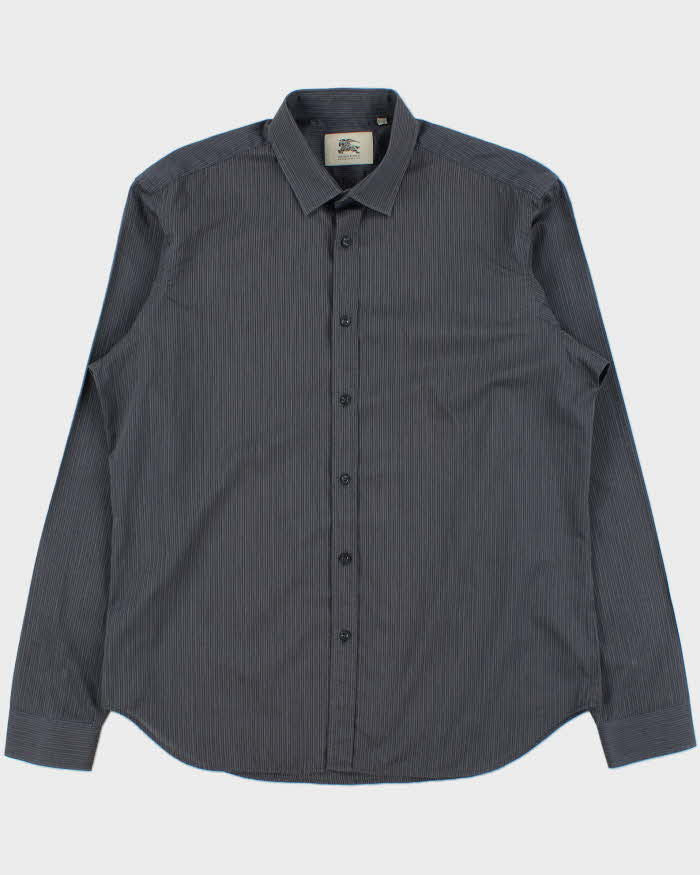 Vintage Burberry Pin Striped Long Sleeve Shirt - L