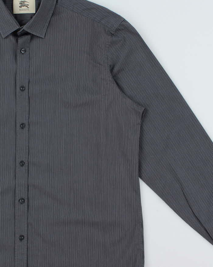 Vintage Burberry Pin Striped Long Sleeve Shirt - L