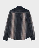 Vintage 2000s Jean Paul Gaultier Geometric Gradient Pattern Long Sleeve Shirt -  S