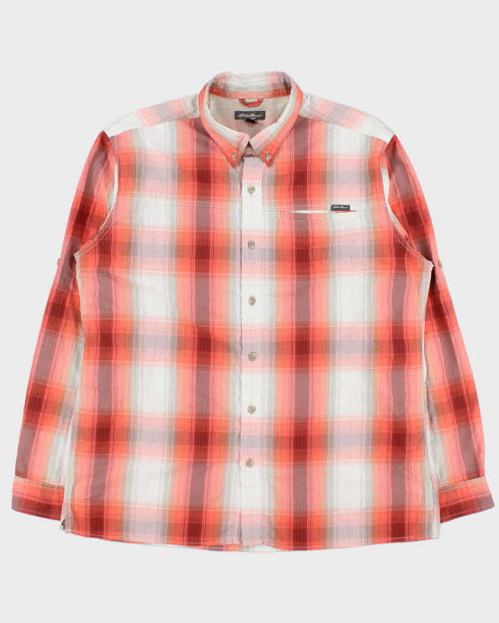 Vintage Eddie Bauer Checked Long Sleeve Shirt - L