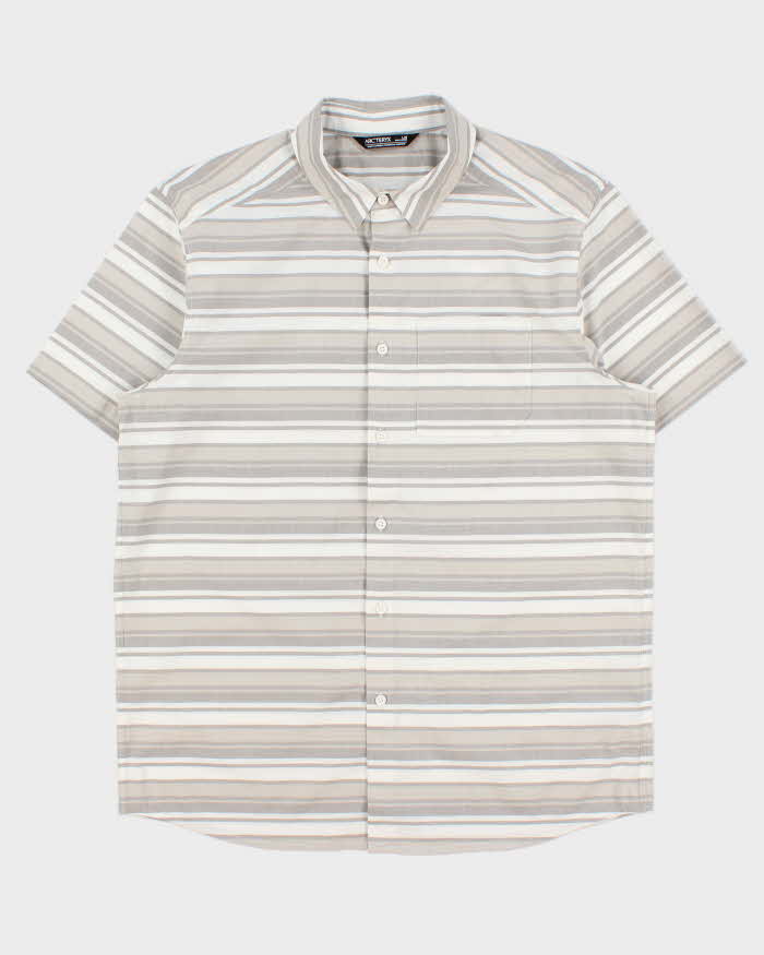 Vintage Arc'teryx Striped Short Sleeve Shirt - L