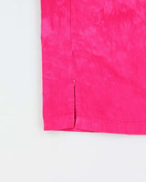 Vintage 1990s Dagoli Hot Pink Tie-Dye Made In Canada Short Sleeve Shirt - XL