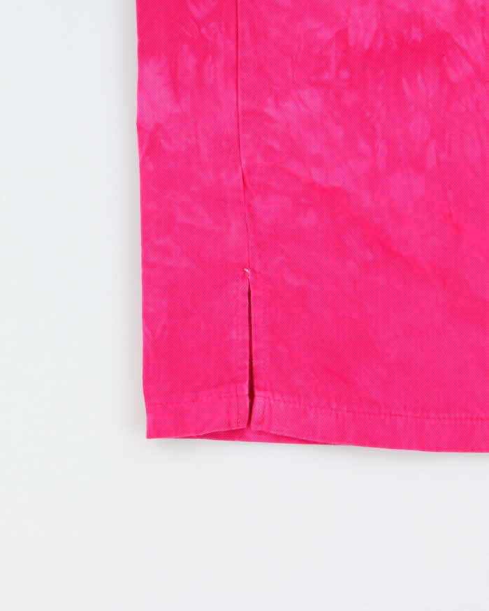 Vintage 1990s Dagoli Hot Pink Tie-Dye Made In Canada Short Sleeve Shirt - XL