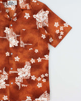 Vintage 1960s Hilo Hattie's Floral Aloha Made In USA Hand Stitched Hawaiian Shirt - L