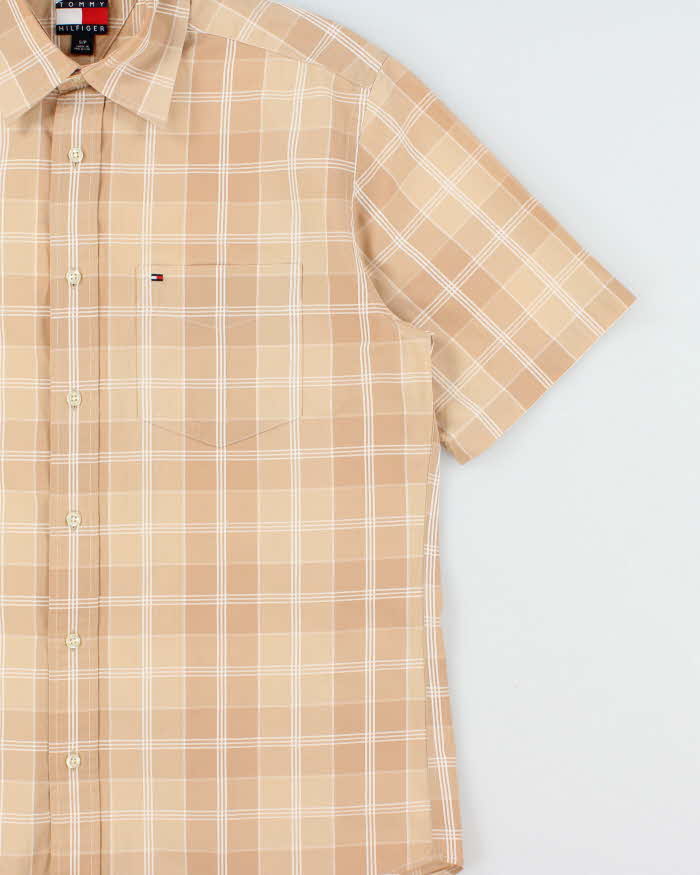Vintage Y2K 00s Tommy Hilfiger Plaid Check Short Sleeve Shirt - M