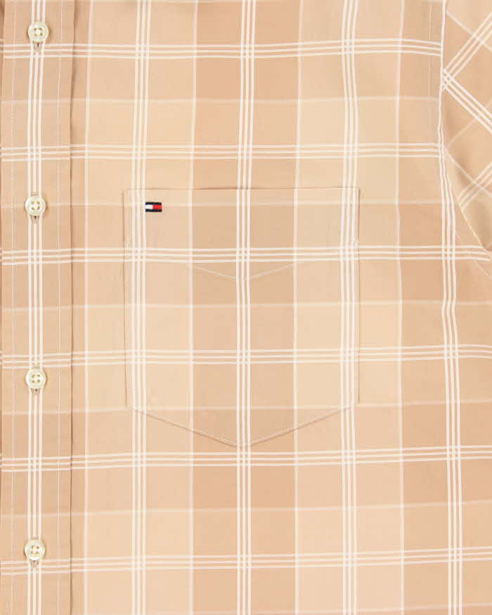 Vintage Y2K 00s Tommy Hilfiger Plaid Check Short Sleeve Shirt - M