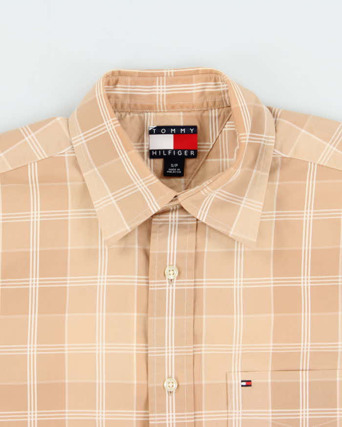 Vintage Y2K 00s Tommy Hilfiger Plaid Check Short Sleeve Shirt - M