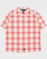 Vintage Y2K 00s Tommy Hilfiger Jeans Plaid Camp Collar Short Sleeve Shirt - L