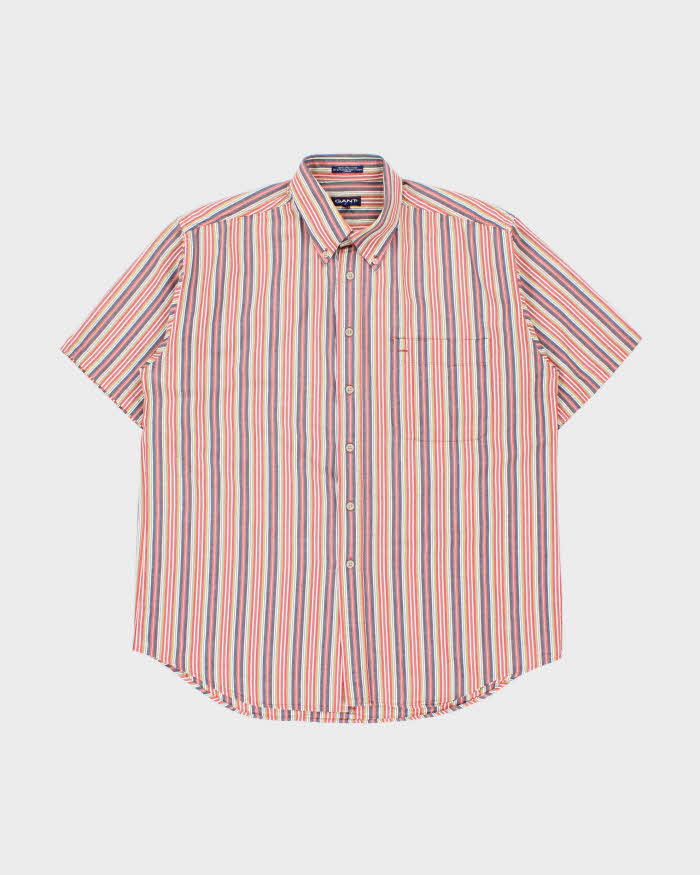 Vintage 1990s Gant Classic Striped Short Sleeve Shirt - L
