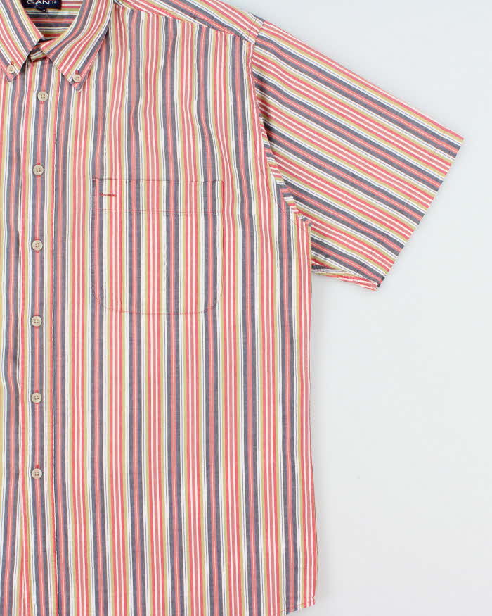 Vintage 1990s Gant Classic Striped Short Sleeve Shirt - L
