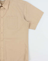 Vintage 1990s Balmain Relaxed Fit Tan Short Sleeve Shirt - L
