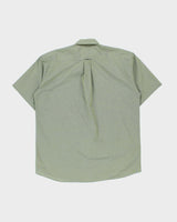 Vintage 1990s Hugo Boss Iridescent Style Cotton Short Sleeve Shirt - L