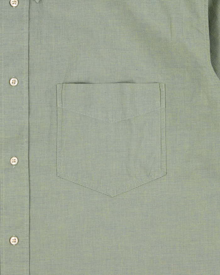 Vintage 1990s Hugo Boss Iridescent Style Cotton Short Sleeve Shirt - L