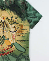 Vintage Y2K 00s Big Dogs Aloha Camp Collar Short Sleeve Shirt - M