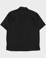 Vintage Y2K 00s Tommy Bahama Embroidered Silk Camp Collar Short Sleeve Shirt - L