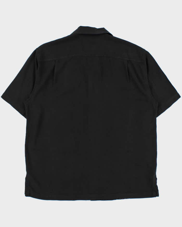 Vintage Y2K 00s Tommy Bahama Embroidered Silk Camp Collar Short Sleeve Shirt - L