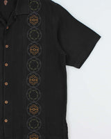 Vintage Y2K 00s Tommy Bahama Embroidered Silk Camp Collar Short Sleeve Shirt - L