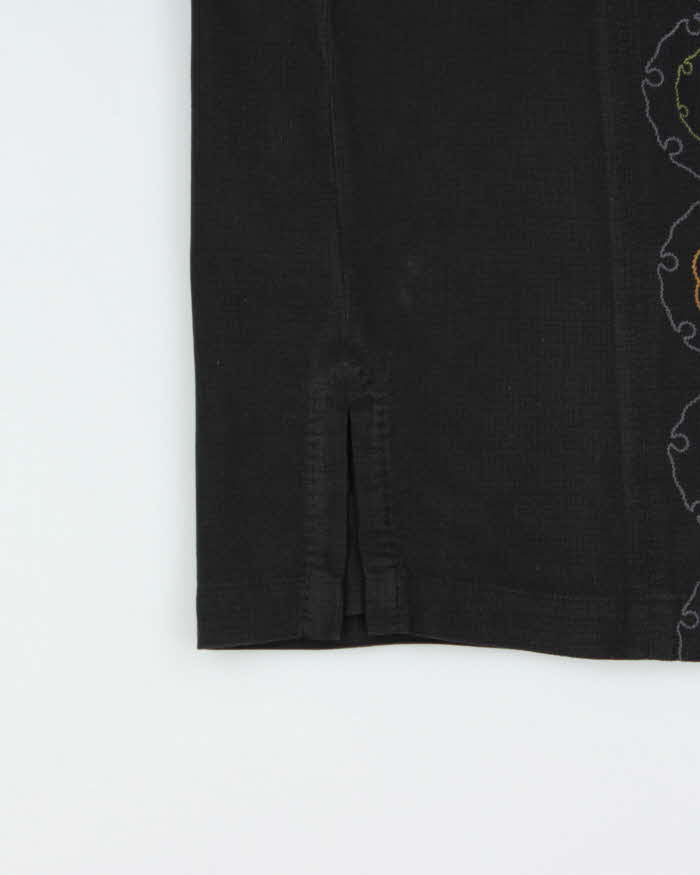 Vintage Y2K 00s Tommy Bahama Embroidered Silk Camp Collar Short Sleeve Shirt - L