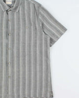 Vintage Y2K 00s Tommy Bahama Silk Pattern Striped Short Sleeve Shirt - XL