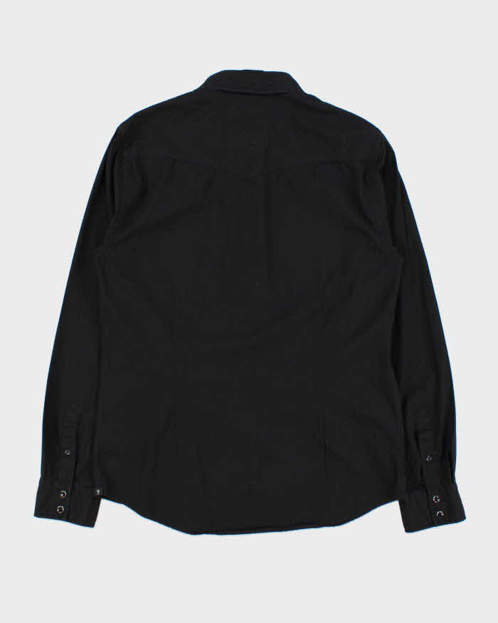 Vintage Y2K 00s Guess Striped Snap Button 'Austin' Long Sleeve 'Western Slim Fit' Shirt - M