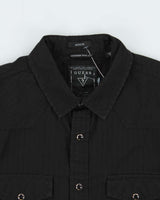 Vintage Y2K 00s Guess Striped Snap Button 'Austin' Long Sleeve 'Western Slim Fit' Shirt - M