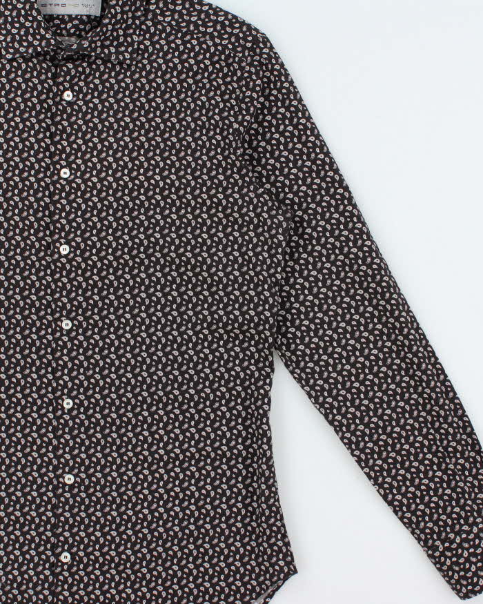 Vintage Y2K 00s Etro Classic Paisley Print Long Sleeve Shirt - M