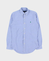 Vintage Ralph Lauren Gingham Slim Fit Long Sleeve Shirt - S