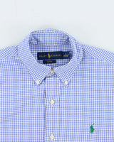 Vintage Ralph Lauren Gingham Slim Fit Long Sleeve Shirt - S