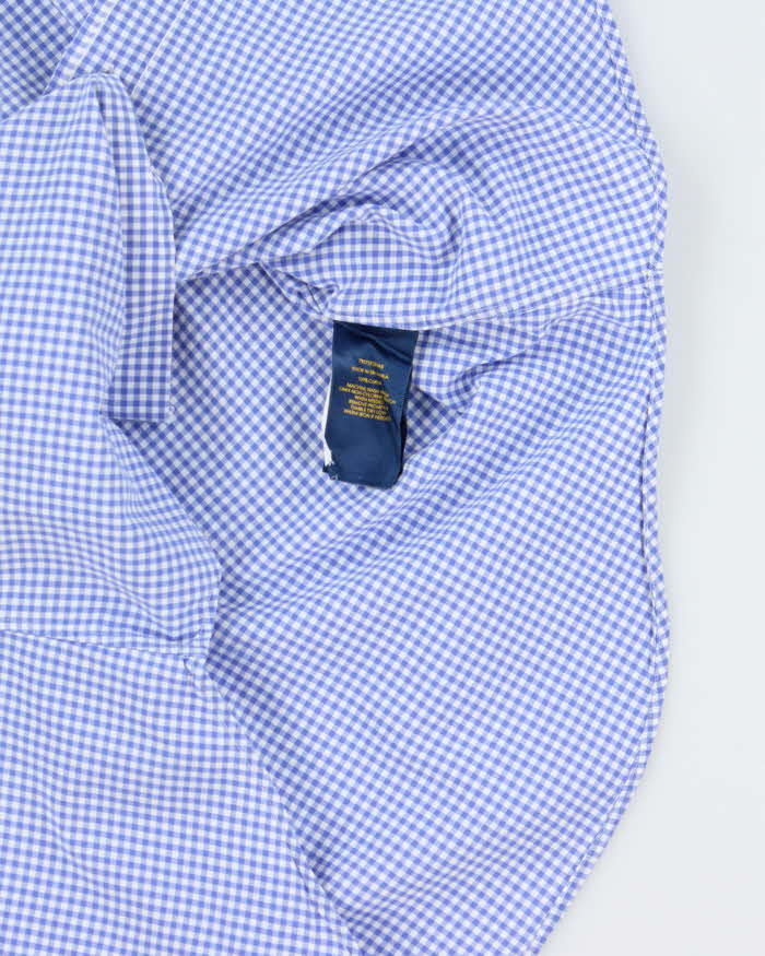Vintage Ralph Lauren Gingham Slim Fit Long Sleeve Shirt - S