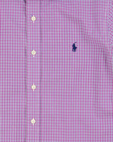Vintage Ralph Lauren Checked Slim Fit Long Sleeve Shirt - M