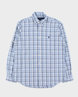 Vintage Ralph Lauren Checked Classic Fit Long Sleeve Shirt - M