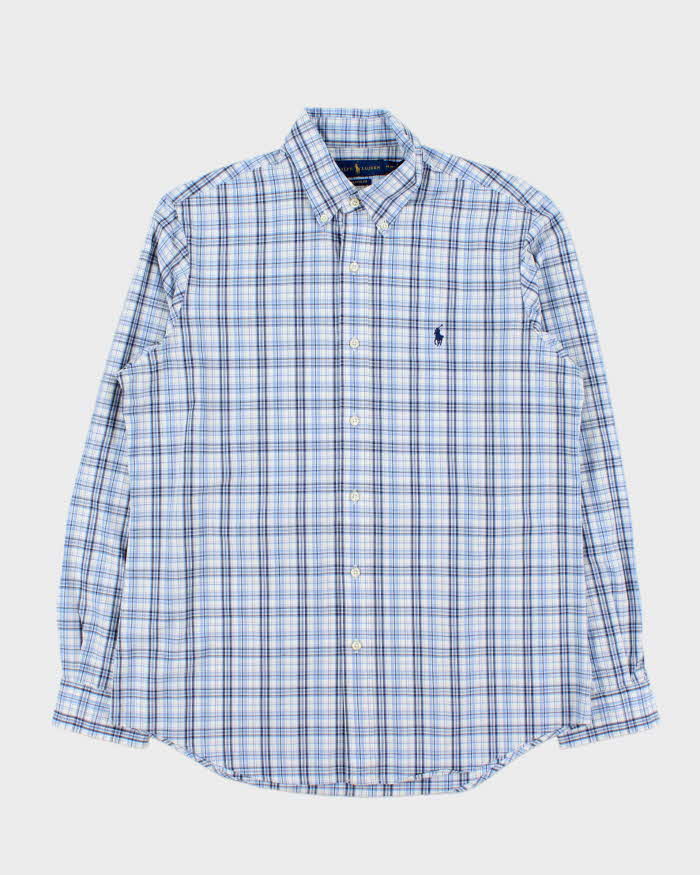 Vintage Ralph Lauren Checked Classic Fit Long Sleeve Shirt - M