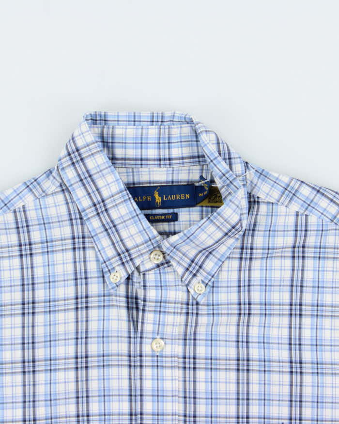 Vintage Ralph Lauren Checked Classic Fit Long Sleeve Shirt - M