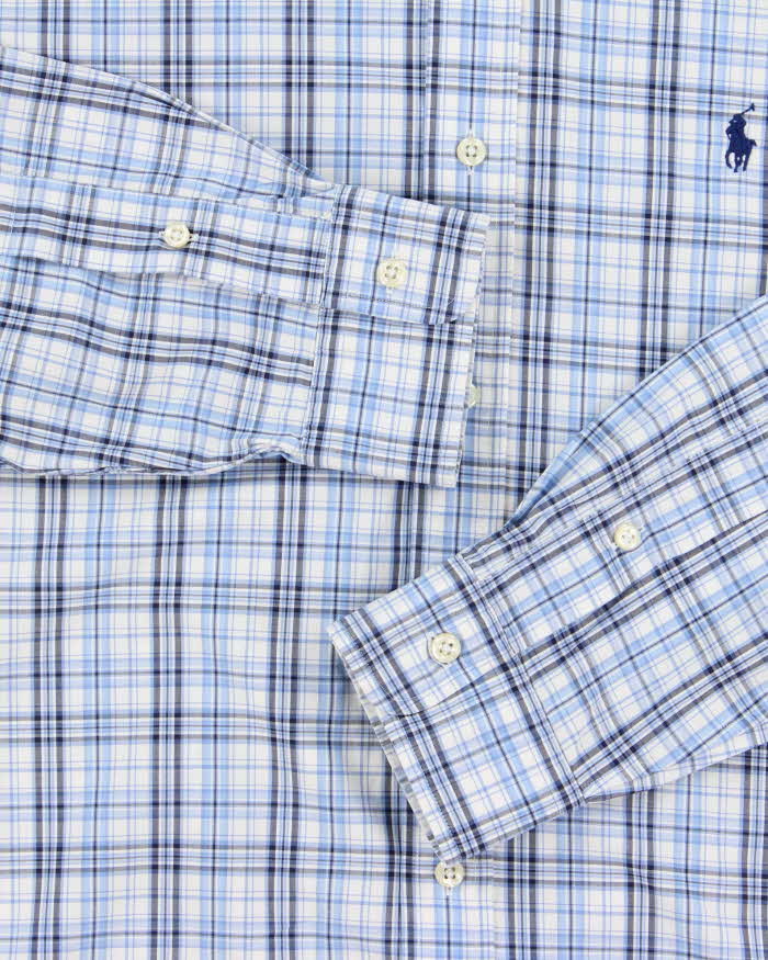 Vintage Ralph Lauren Checked Classic Fit Long Sleeve Shirt - M