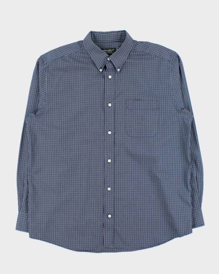 Vintage Eddie Bauer Checked Relaxed Fit Long Sleeve Shirt - L