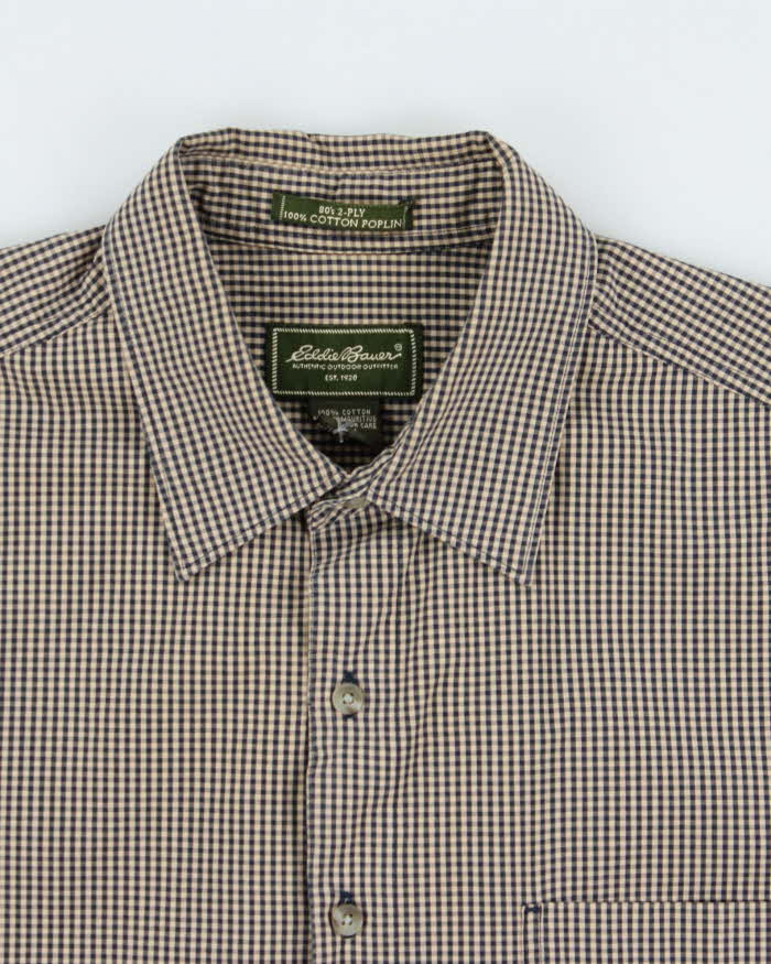 Vintage Eddie Bauer Checked Relaxed Fit Long Sleeve Shirt - L