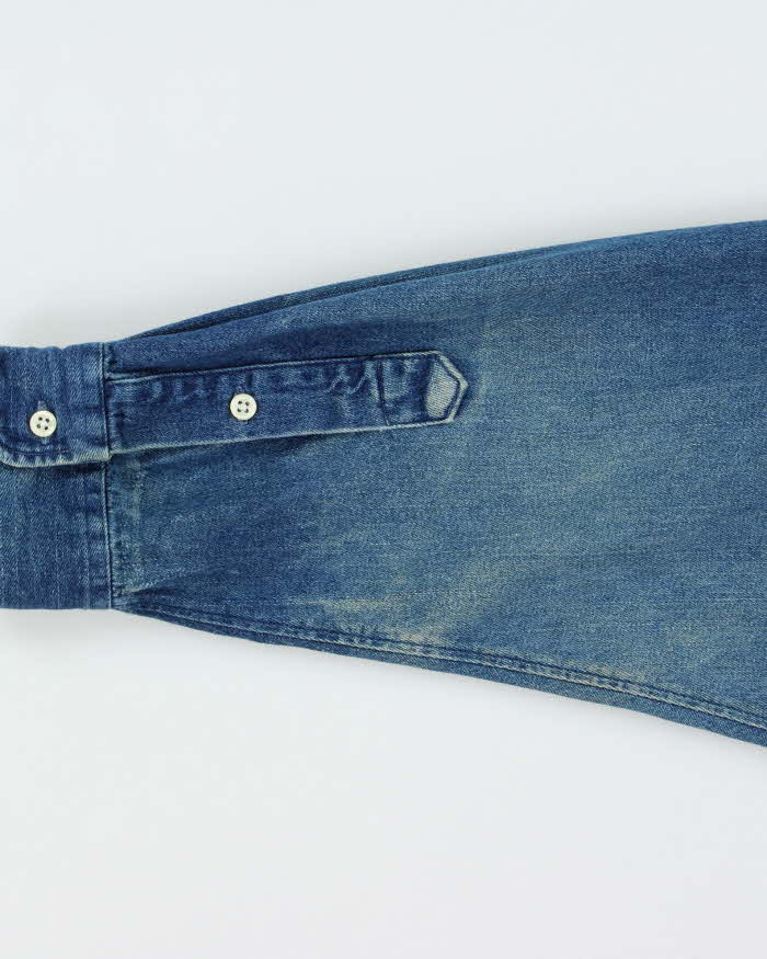 Vintage 1990s Polo Ralph Lauren Denim Heavyweight Shirt - XL