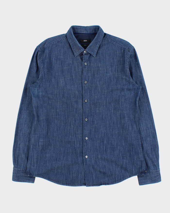 Vintage Hugo Boss Slim Fit Denim Shirt - XL