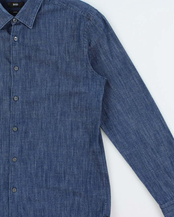 Vintage Hugo Boss Slim Fit Denim Shirt - XL