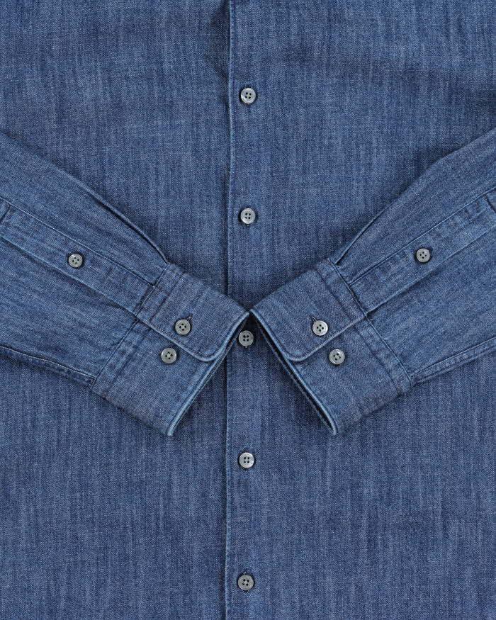 Vintage Hugo Boss Slim Fit Denim Shirt - XL