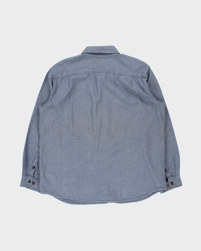 Vintage Carhartt Chambray Denim Relaxed Fit Long Sleeve Shirt - XL