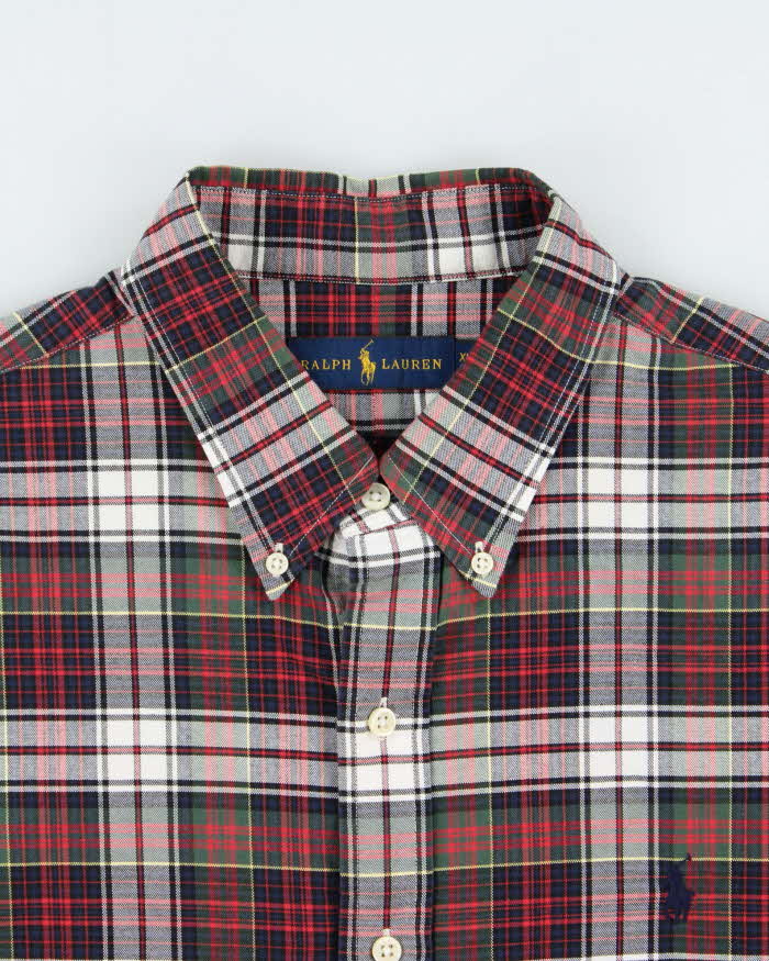 Vintage Ralph Lauren Tartan Plaid Classic Long Sleeve Shirt - XL