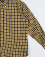 Vintage Y2K 00s Ralph Lauren 'Blaire' Plaid Long Sleeve Flannel Shirt - L