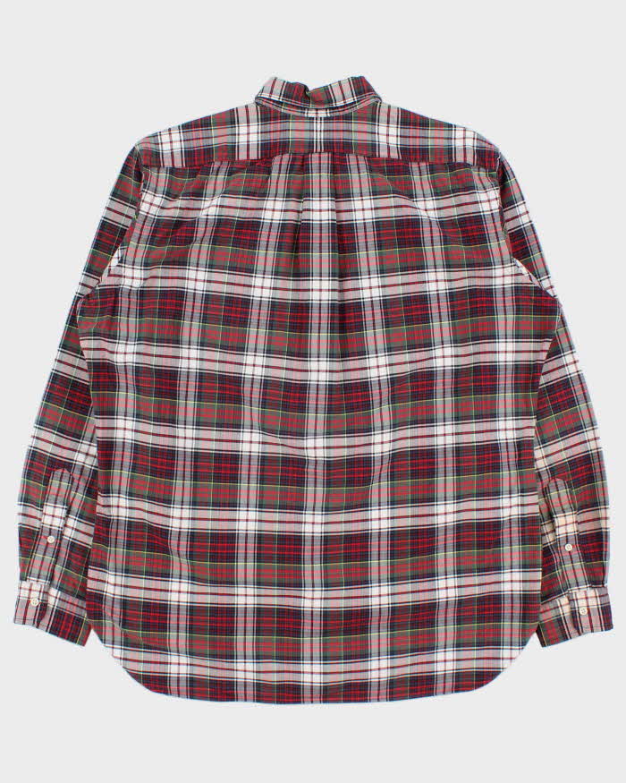 Vintage 1990s Ralph Lauren Classic Tartan Plaid Long Sleeve Pocket Shirt - L