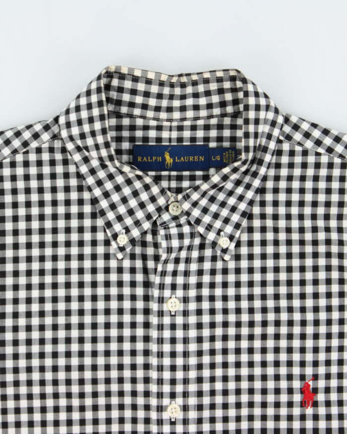 Vintage Ralph Lauren Classic Gingham Check Long Sleeve Shirt - L