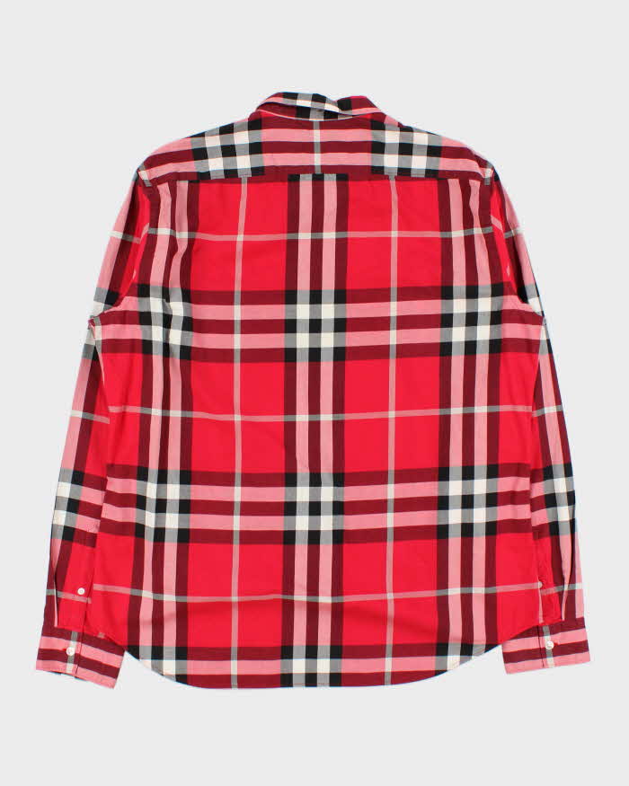 Vintage Y2K 00s Burberry Brit Large Nova Check Long Sleeve Shirt - XL