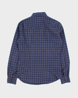 Vintage Y2K 00s D&amp;G Stripe Detailed Check Long Sleeve Western Shirt - XS