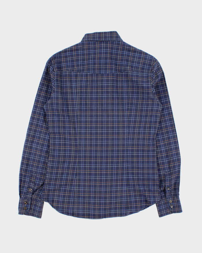 Vintage Y2K 00s D&amp;G Stripe Detailed Check Long Sleeve Western Shirt - XS