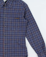 Vintage Y2K 00s D&amp;G Stripe Detailed Check Long Sleeve Western Shirt - XS